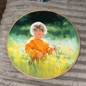 collectible decorative plate artwork by Donald Zolan titled "A Time For Peace".